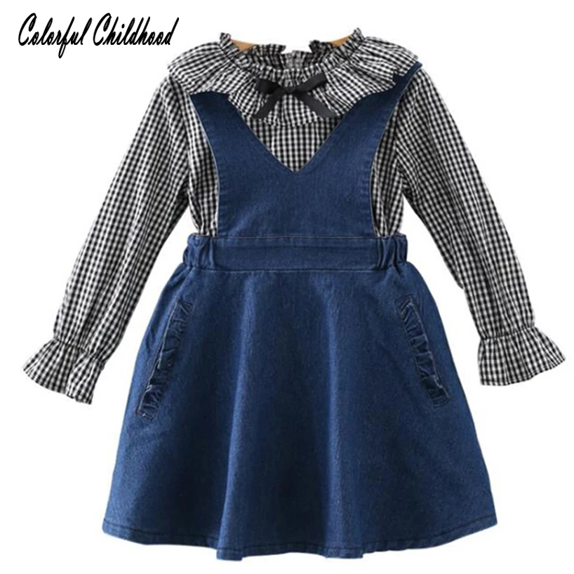 Autumn girls skirt set ruffles lace collar long sleeve blouse+suspender dress 2pc sets kids suit toddler girls clothing set
Autumn girls skirt set ruffles lace collar long sleeve blouse+suspender dress 2pc sets kids suit toddler girls clothing set