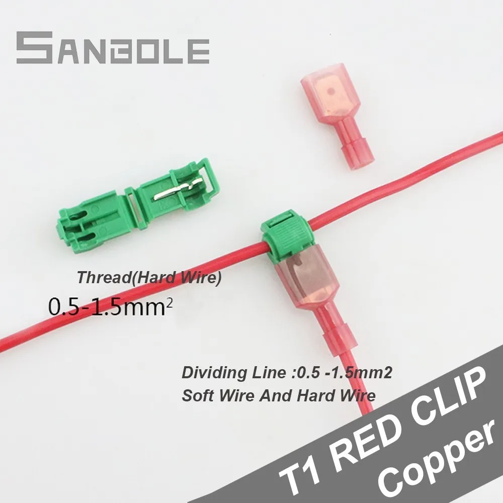 T-type soft wire terminal Fast Non-destructive Wire-break-free Joints Connector clip T1 Red Clamp Red/Green (100set/200pcs)
T-type soft wire terminal Fast Non-destructive Wire-break-free Joints Connector clip T1 Red Clamp Red/Green (100set/200pcs)