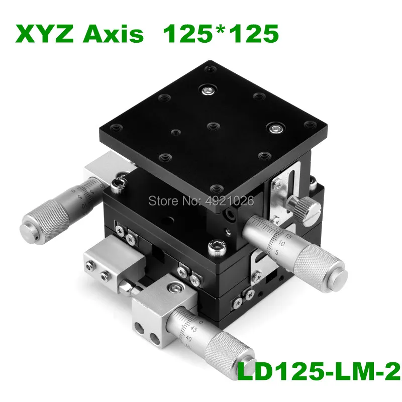 LD125-LM-2 125*125mm XYZ 3 Axis Trimming Station Manual heavy load Displacement Platform Double Cross Roller Guide Sliding Table
LD125-LM-2 125*125mm XYZ 3 Axis Trimming Station Manual heavy load Displacement Platform Double Cross Roller Guide Sliding Table