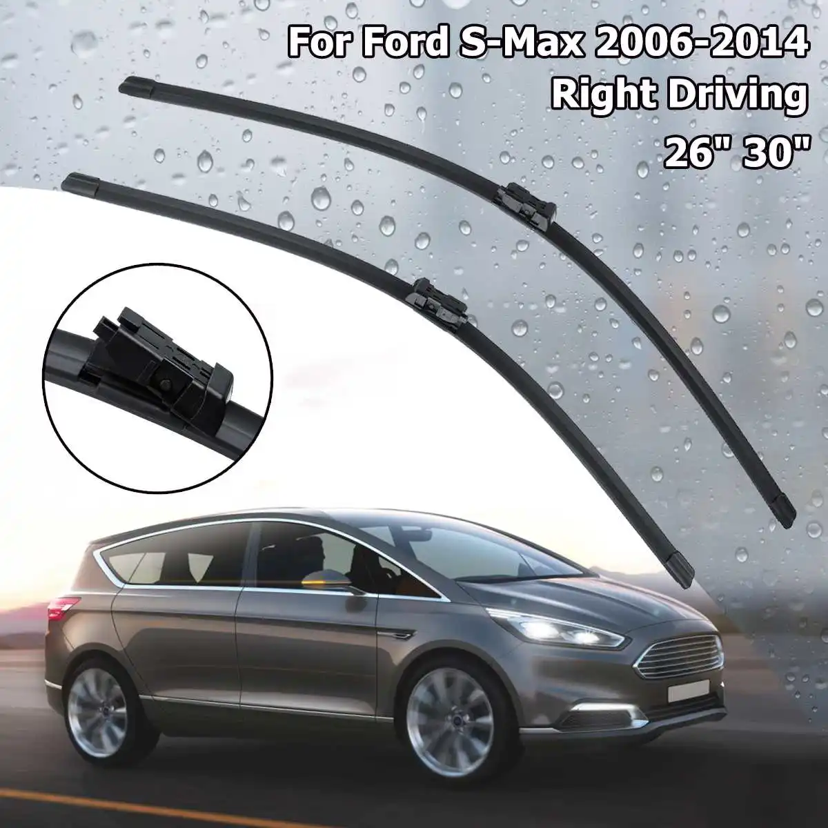 Плоские лобовые стеклоочистители для Ford For S Max 2006 2014 1 пара 26 Дюймов 30 дюймов