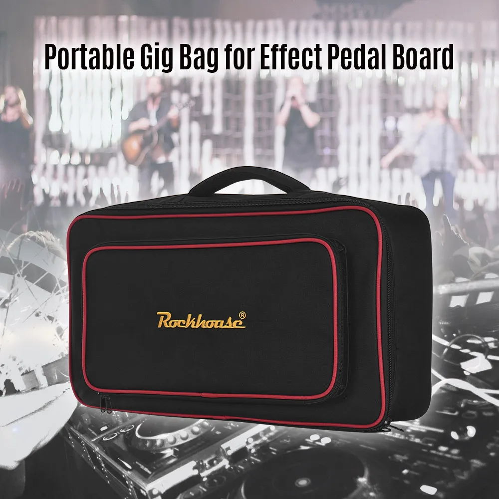 Portable Handheld Gig Bag Abrasion Proof Thicken Fabric Pedalboard Carry Large Size Guitar Pedal Board Case Parts | Спорт и