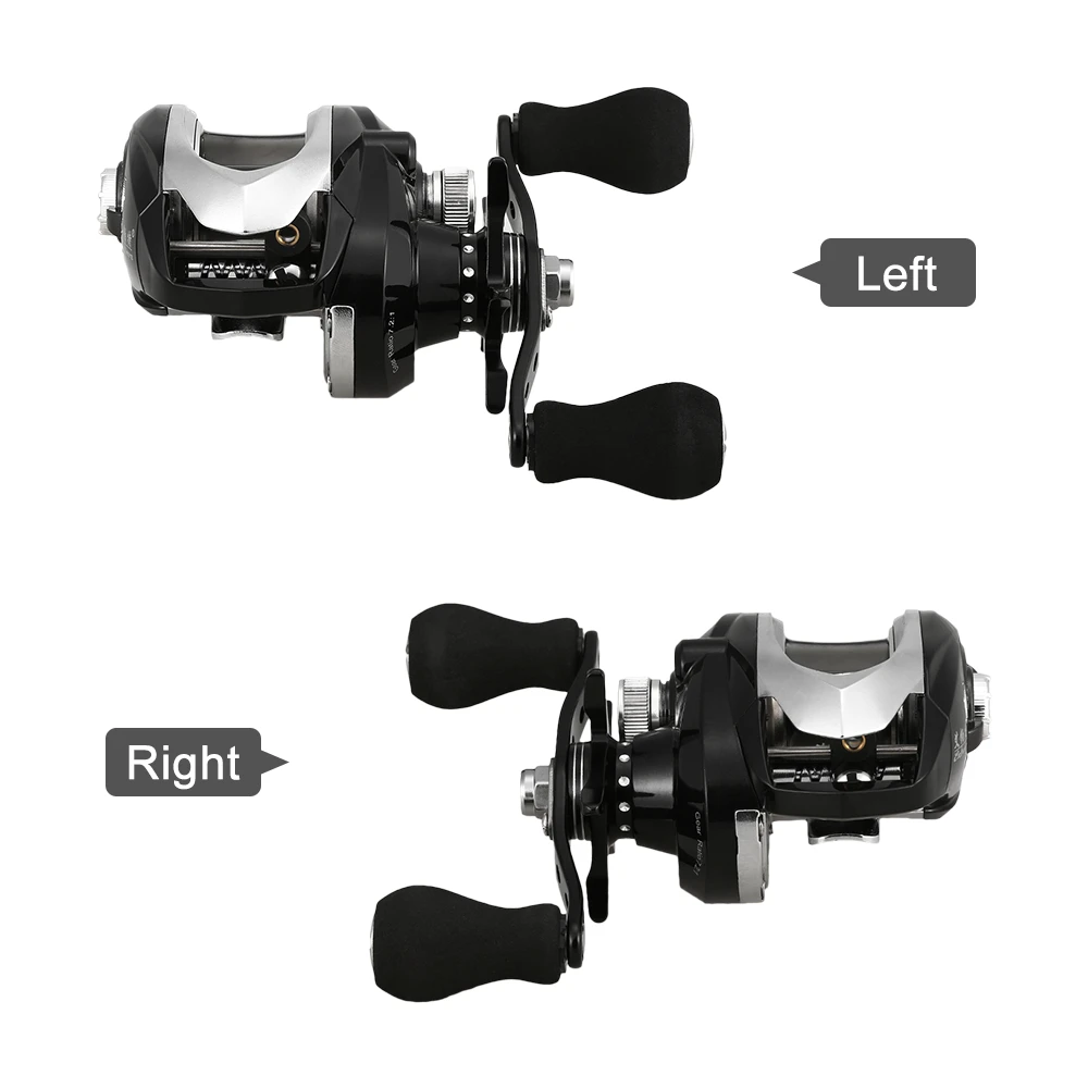 18+1 Ball Bearings Baitcasting Fishing Reel with 7.2:1 Gear Ratio 12.1LBs Max Drag Carp Fishing Bait Casting Reel
18+1 Ball Bearings Baitcasting Fishing Reel with 7.2:1 Gear Ratio 12.1LBs Max Drag Carp Fishing Bait Casting Reel