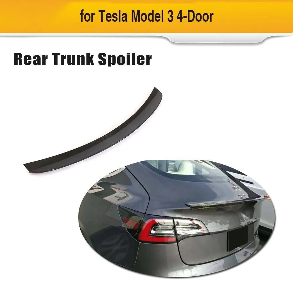 Carbon Fiber Car Rear Trunk Spoiler Wing Boot Lip for Tesla Model 3 2016 2017 2018 Car Sticker Spoiler
Carbon Fiber Car Rear Trunk Spoiler Wing Boot Lip for Tesla Model 3 2016 2017 2018 Car Sticker Spoiler