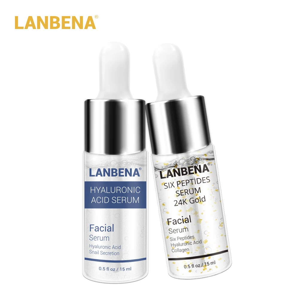 LANBENA 2PCS Face Serum Hyaluronic Acid Snail Serum+24K Gold Collagen Moisturizing Anti Wrinkle Aging Acne Treatment
LANBENA 2PCS Face Serum Hyaluronic Acid Snail Serum+24K Gold Collagen Moisturizing Anti Wrinkle Aging Acne Treatment