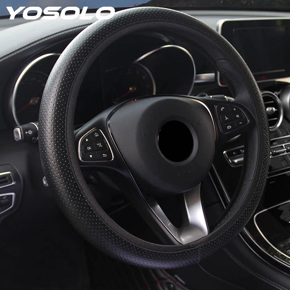 Универсальный чехол YOSOLO для рулевого колеса автомобиля Ford Focus 2 мягкая