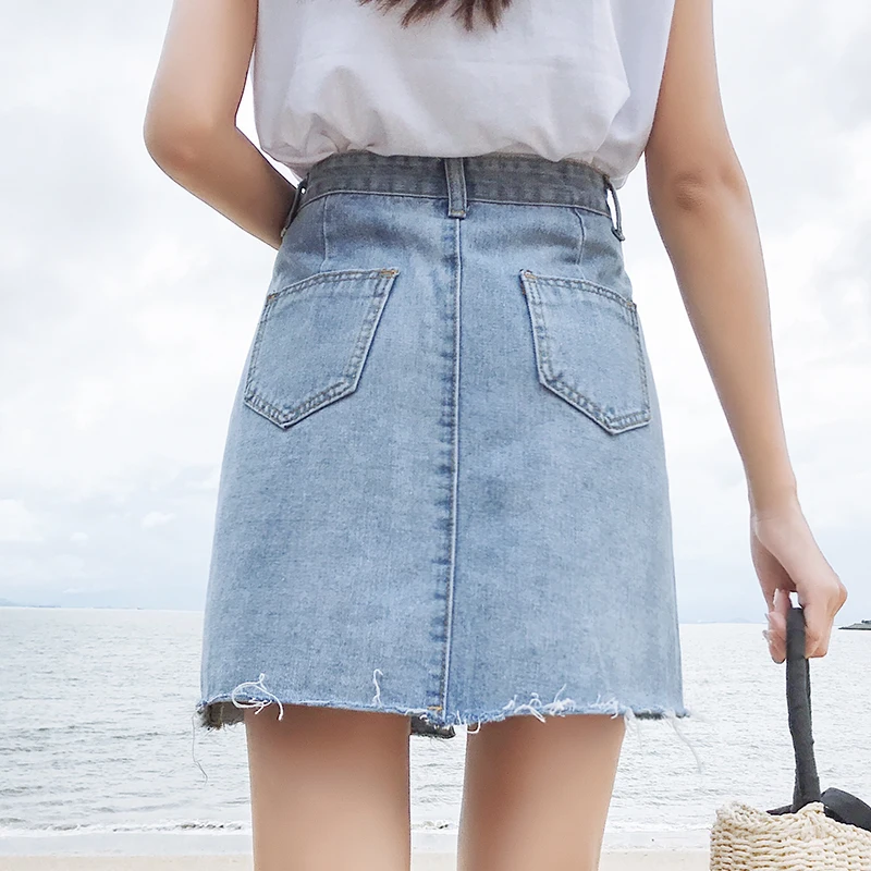 New Fashion 2019 Harajuku Summer Denim Skirt Women Jeans Skirt Single Button High Waist Pockets Skirt Faldas Mujer Plus Size 3XL
New Fashion 2019 Harajuku Summer Denim Skirt Women Jeans Skirt Single Button High Waist Pockets Skirt Faldas Mujer Plus Size 3XL