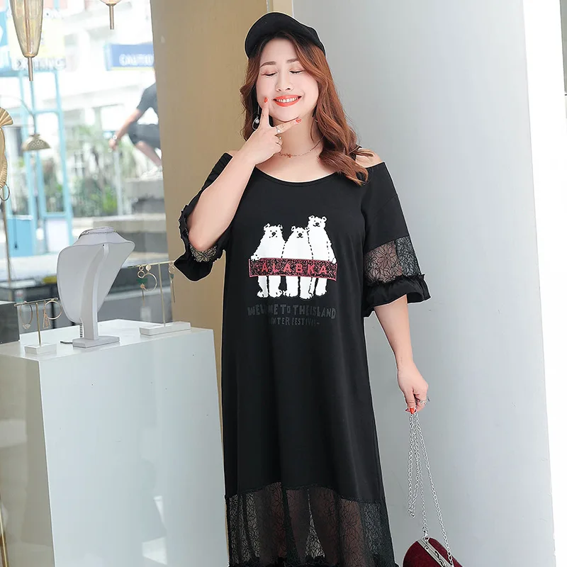 2019 summer women dress large size short sleeve solid color lace long dress big size loose cotton casual plus size beach dress
2019 summer women dress large size short sleeve solid color lace long dress big size loose cotton casual plus size beach dress