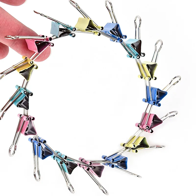 EZONE 20PCS Metal Binder Clips Black Paper Clips 15/19mm Black Colorful Home Office Books File Paper Organizer Clip Food Clips
EZONE 20PCS Metal Binder Clips Black Paper Clips 15/19mm Black Colorful Home Office Books File Paper Organizer Clip Food Clips