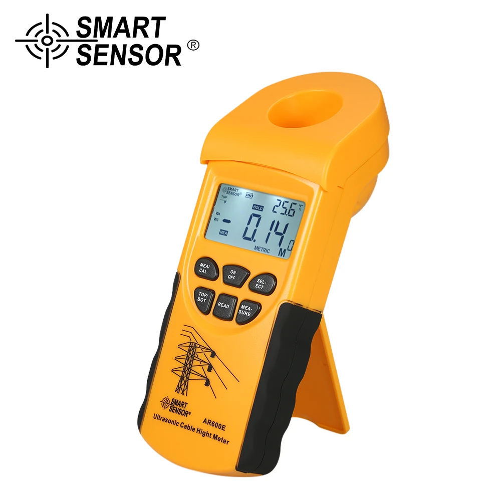 SMART SENSOR Professional Digital LCD Ultrasonic Cable Height Meter Handheld Height Cable Tester Measuring the Height
SMART SENSOR Professional Digital LCD Ultrasonic Cable Height Meter Handheld Height Cable Tester Measuring the Height