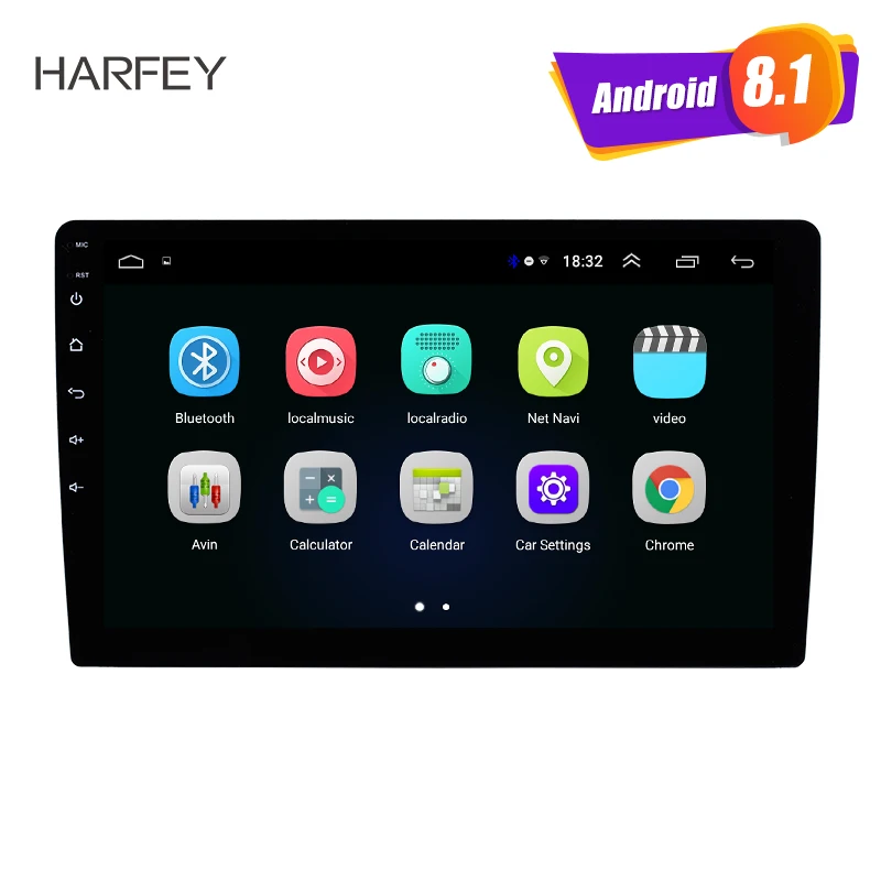 Универсальный автомобильный радиоприемник Harfey 2din Android 8 1 сенсорный экран 10 дюйма