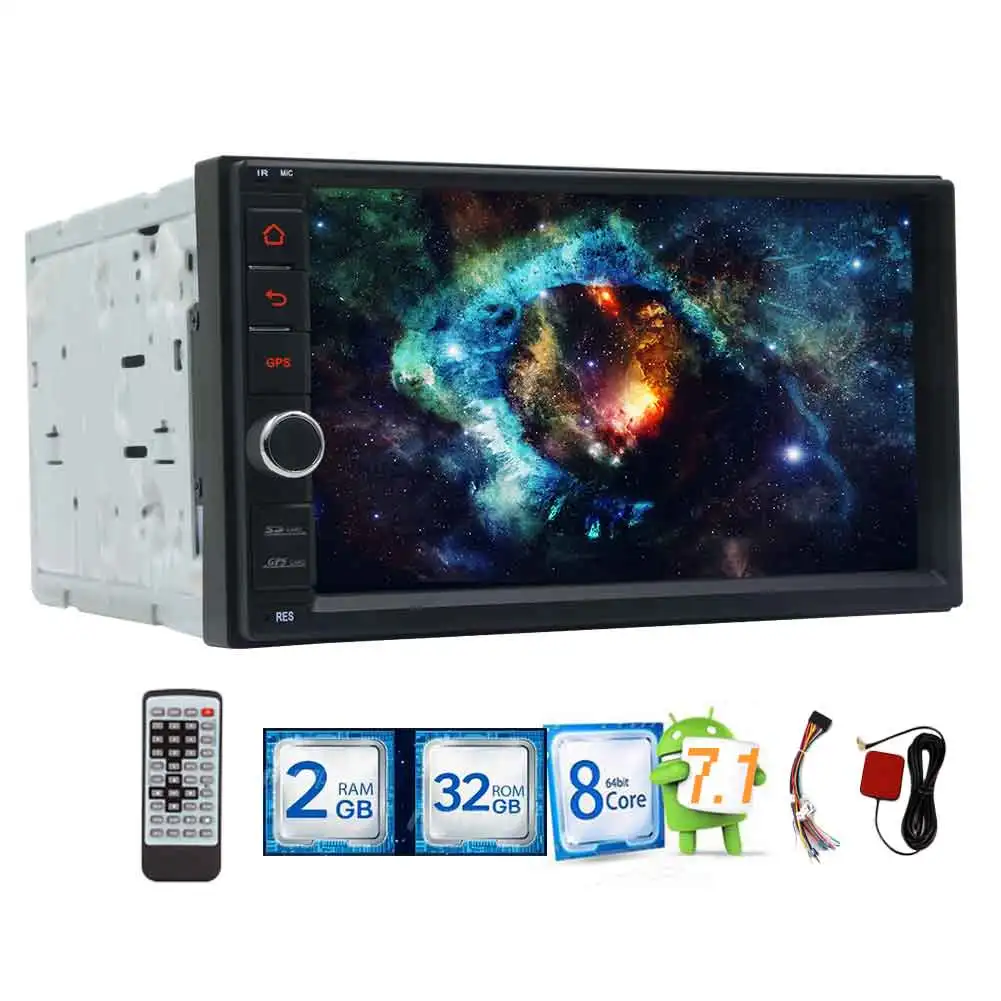Eincar HD Android 7 1 OS дюймов Автомобильный MP5 плеер для GPS FM радио навигационная система