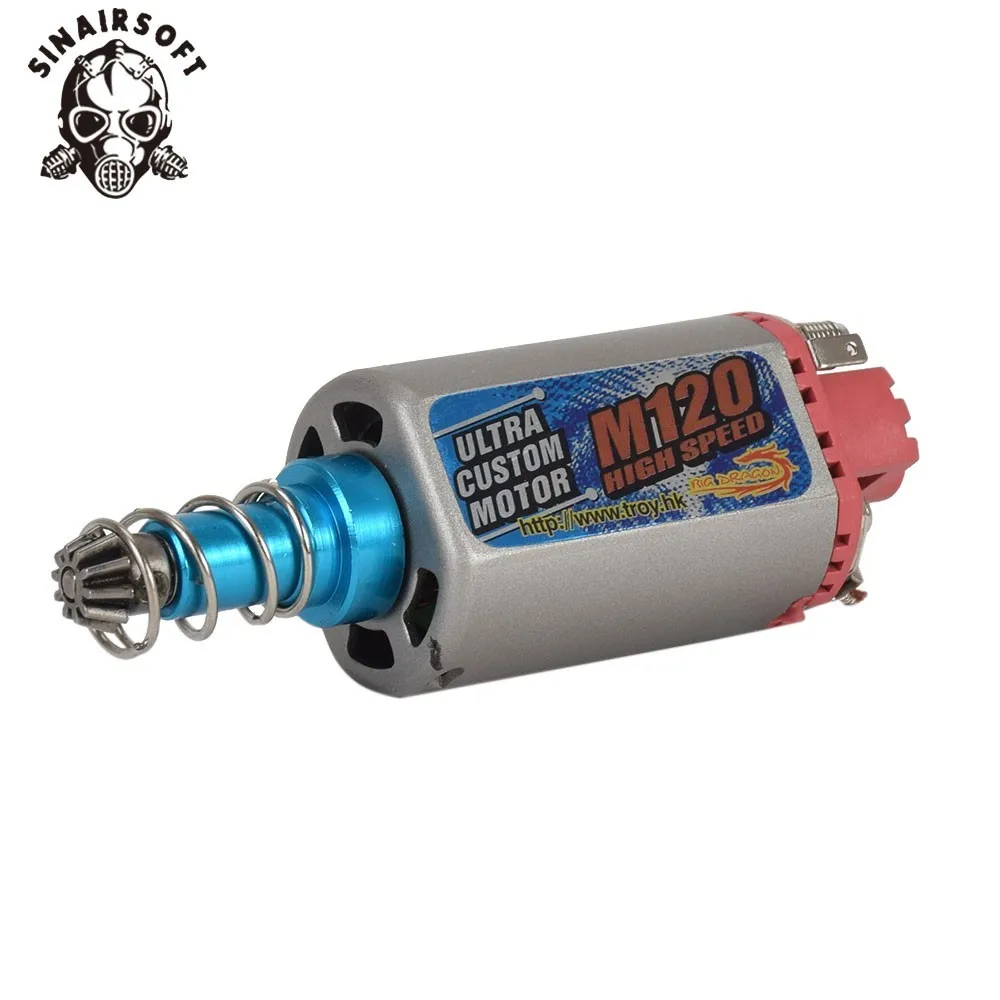 SINAIRSOFT M120 High Speed Motor Electric Motor Machinery Long Axis D type Motor Gear For M16/M4/MP5/G3/P90 Airsoft
SINAIRSOFT M120 High Speed Motor Electric Motor Machinery Long Axis D type Motor Gear For M16/M4/MP5/G3/P90 Airsoft