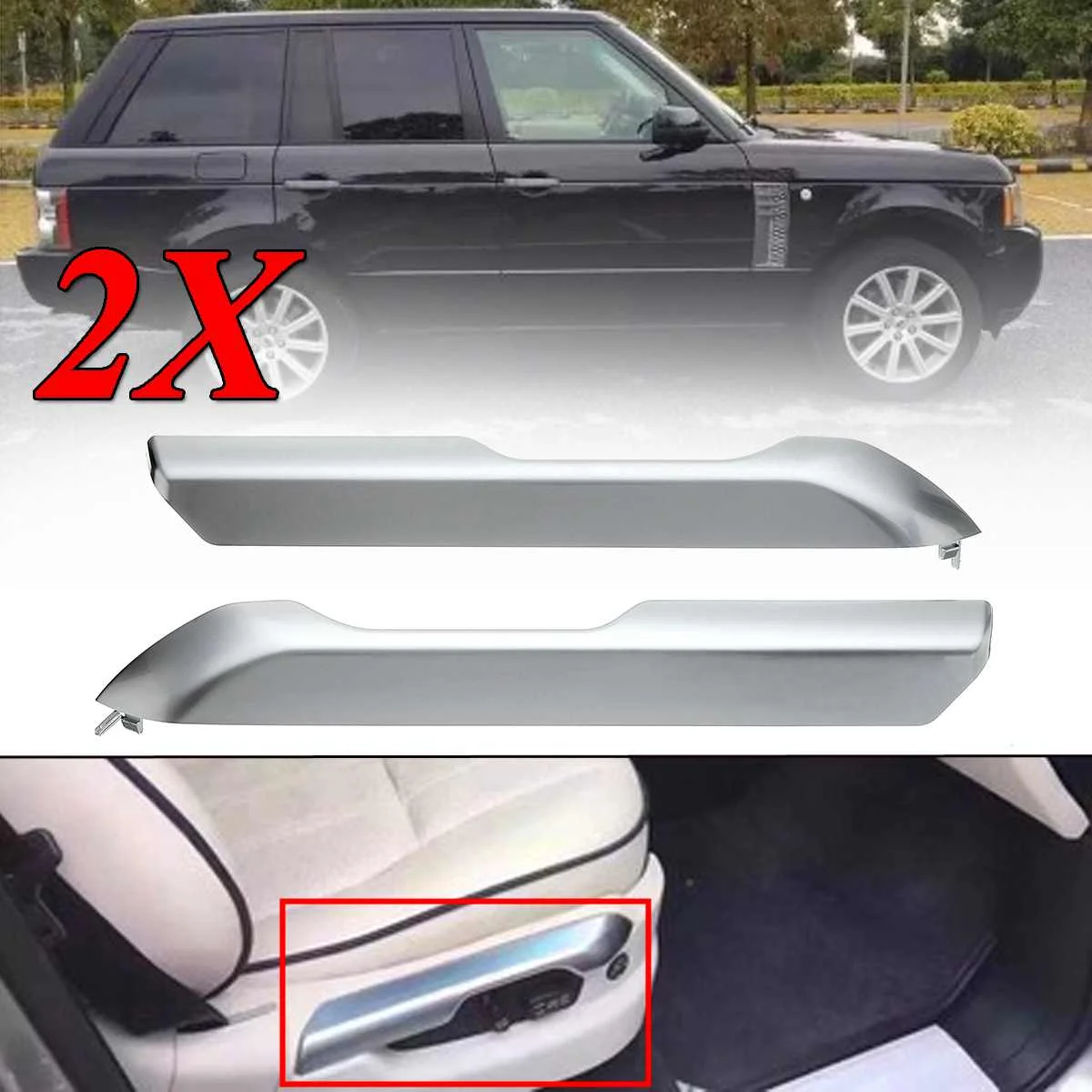2pcs New Car Front Seat Cushion Valance Chrome Cover Trim For Land Rover Range Rover 2004-2012 Interior Mouldings
2pcs New Car Front Seat Cushion Valance Chrome Cover Trim For Land Rover Range Rover 2004-2012 Interior Mouldings
