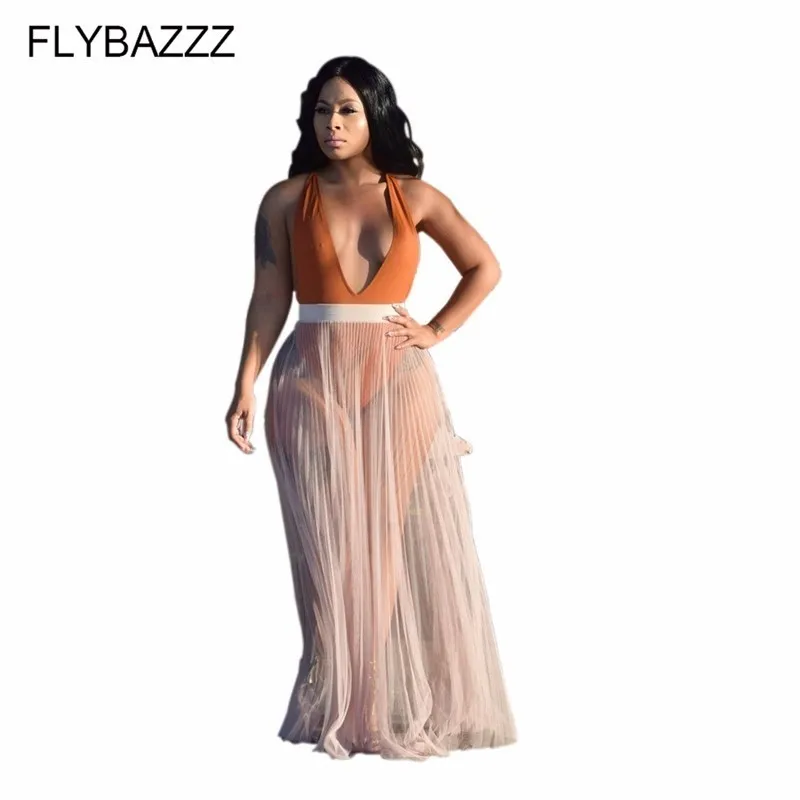Women Sexy Mesh Perspective Pleated Skirt Swimwear Bikini Cover Up Sheer Beach Maxi Wrap Skirt Elastic Waist Sarong Pareo Dress
Women Sexy Mesh Perspective Pleated Skirt Swimwear Bikini Cover Up Sheer Beach Maxi Wrap Skirt Elastic Waist Sarong Pareo Dress