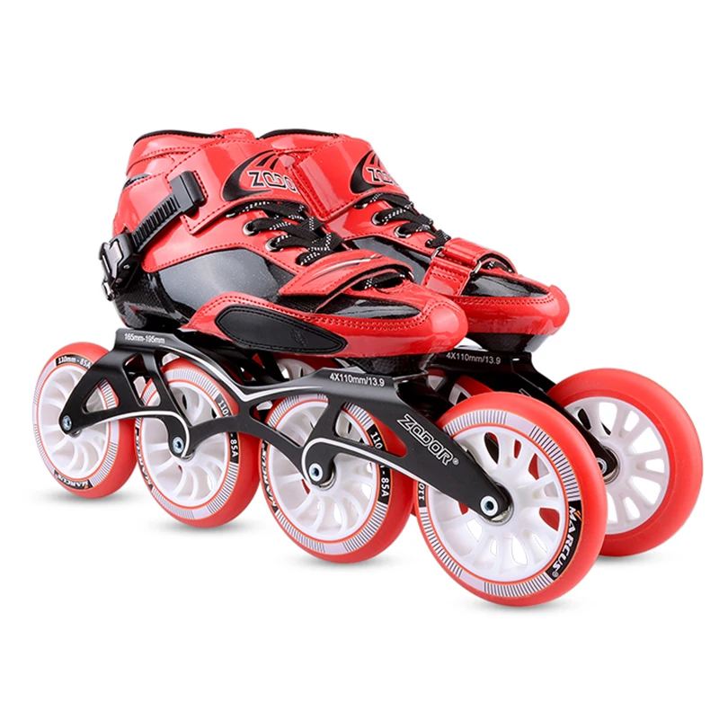 Adult Inline Skate Shoes Professional Speed Roller High Strength Glass Filament Skating Rollerblading Patins | Спорт и развлечения