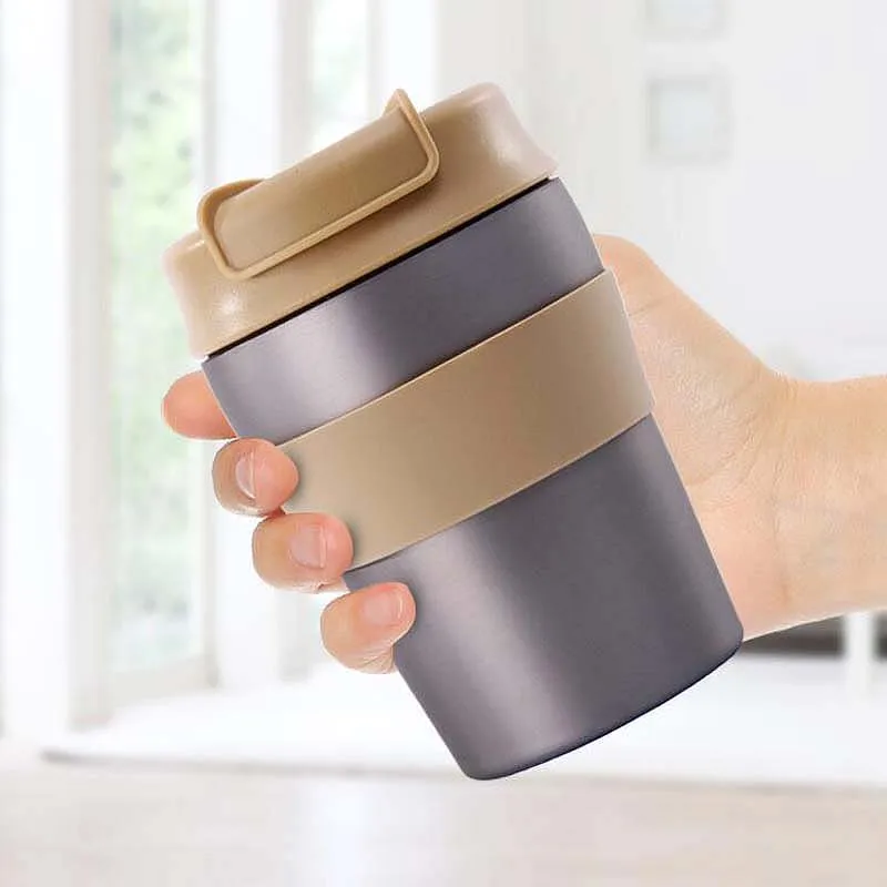 280Ml Travel Thermo Mug Vacuum Cup Stainless Steel Bottle Insulated Tumbler Tea Coffee Mugs | Дом и сад