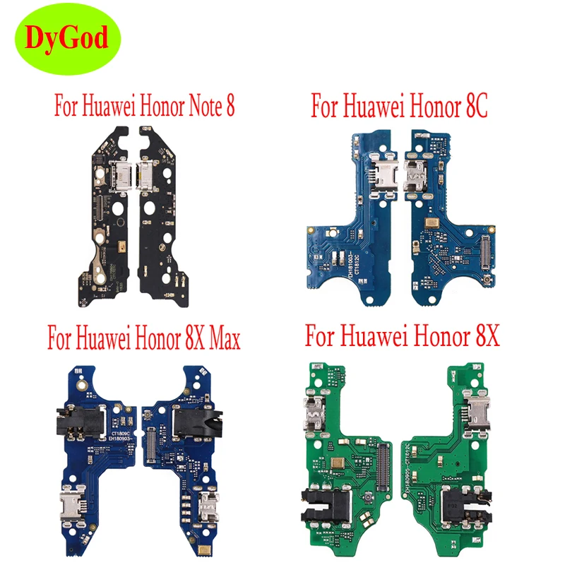 Для Huawei Honor 8C 8X/Enjoy 9 Plus/Y9 2019 Плата USB порт для зарядки гибкий кабель Замена Note 8 8X