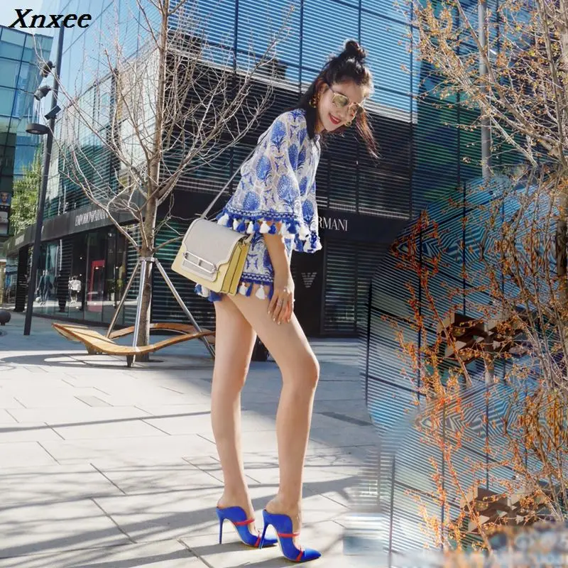 Xnxee 2020 Boho Blue White Embroidery Elegant Jumpsuit Romper Summer Sexy Flare Sleeve Women Playsuit Beach Tassels Overalls
Xnxee 2020 Boho Blue White Embroidery Elegant Jumpsuit Romper Summer Sexy Flare Sleeve Women Playsuit Beach Tassels Overalls