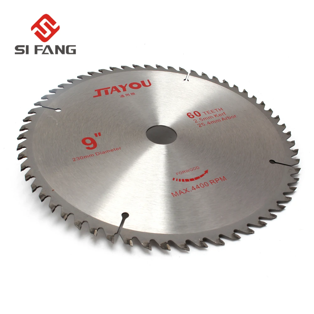 SI FANG 9Inch Carbide Alloy High Quality Woodworking Circular Sawing Blade Rotary Tool For Cutting All Kinds Of Wood 60 Teeth
SI FANG 9Inch Carbide Alloy High Quality Woodworking Circular Sawing Blade Rotary Tool For Cutting All Kinds Of Wood 60 Teeth