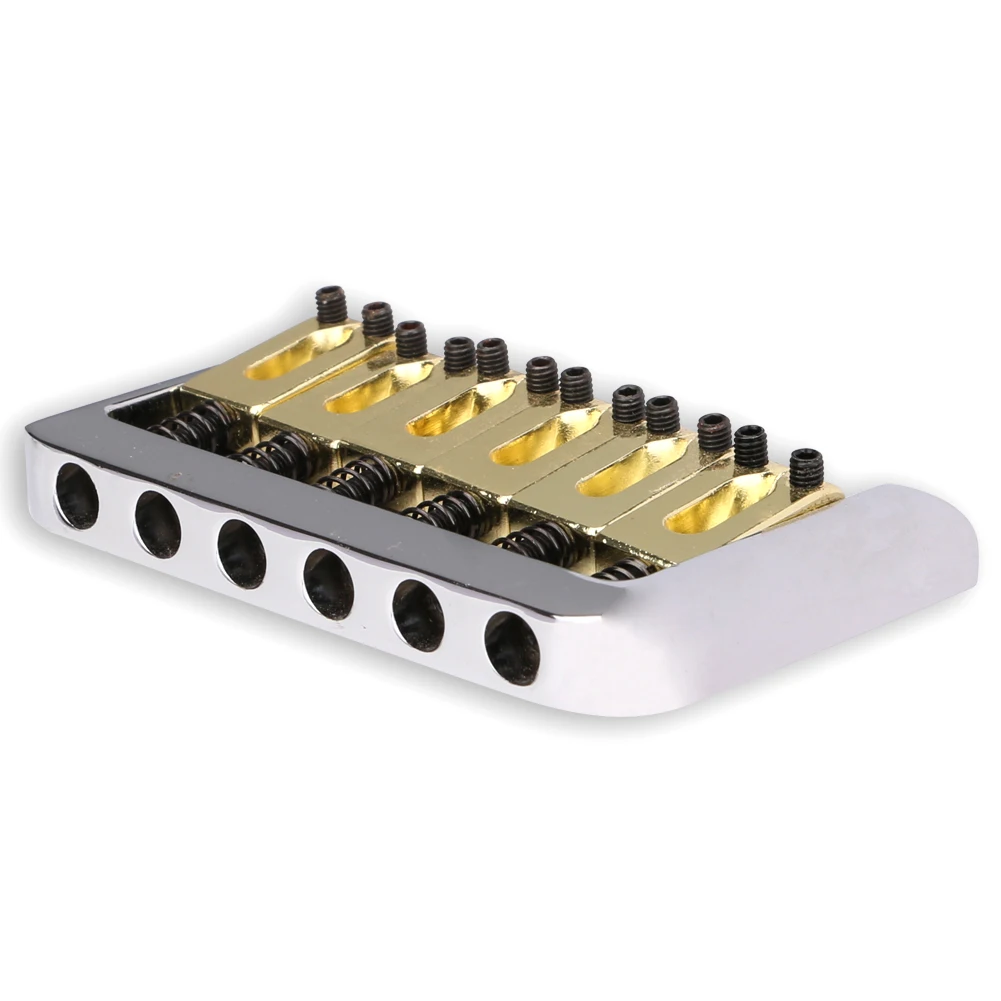 High quality 6 Saddle Fixed Bridge Hardtail Bridge Chrome For Electric Guitar 5 x Mounting Screws Guitar Parts & Accessories
High quality 6 Saddle Fixed Bridge Hardtail Bridge Chrome For Electric Guitar 5 x Mounting Screws Guitar Parts & Accessories