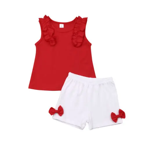 Girl Clothes Summer 2PCS Kids Baby Girls Bow Vest Tops Shirt+Shorts Pants Clothes Outfits
Girl Clothes Summer 2PCS Kids Baby Girls Bow Vest Tops Shirt+Shorts Pants Clothes Outfits