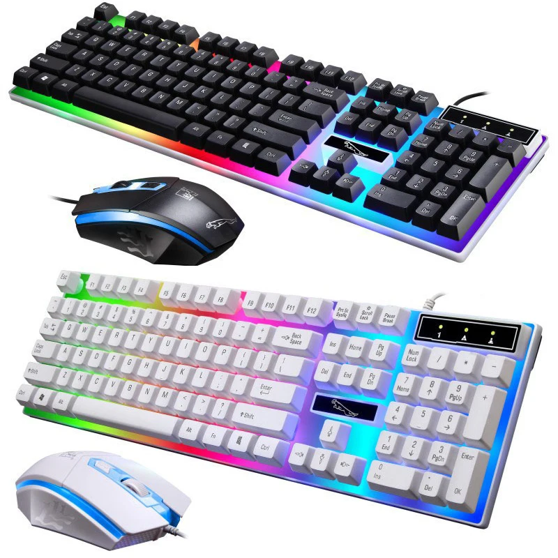 Набор для игровой клавиатуры Rainbow светодиодный Pro, USB Проводная клавиатура и мышь 1600 DPI, мыши для компьютера, ноутбука, 4800 DPI мышь
Набор для игровой клавиатуры Rainbow светодиодный Pro, USB Проводная клавиатура и мышь 1600 DPI, мыши для компьютера, ноутбука, 4800 DPI мышь