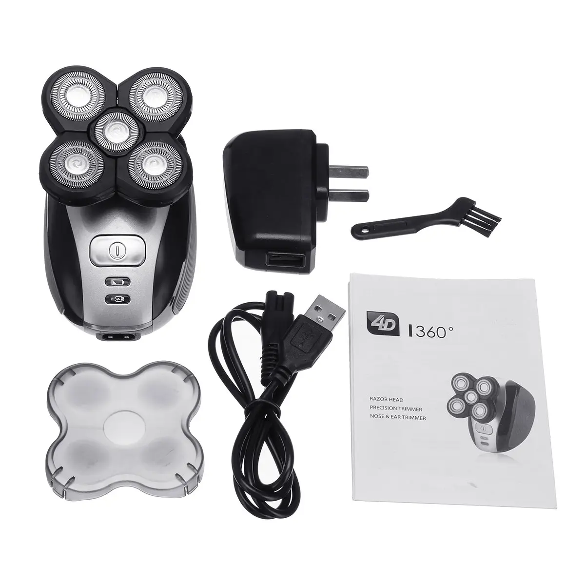 5 in 1 Multifunction Hair Trimmer Clipper Electric Shaver Bald Machine 5 Heads Rechargeable 4D Floating Head Electric Razor
5 in 1 Multifunction Hair Trimmer Clipper Electric Shaver Bald Machine 5 Heads Rechargeable 4D Floating Head Electric Razor