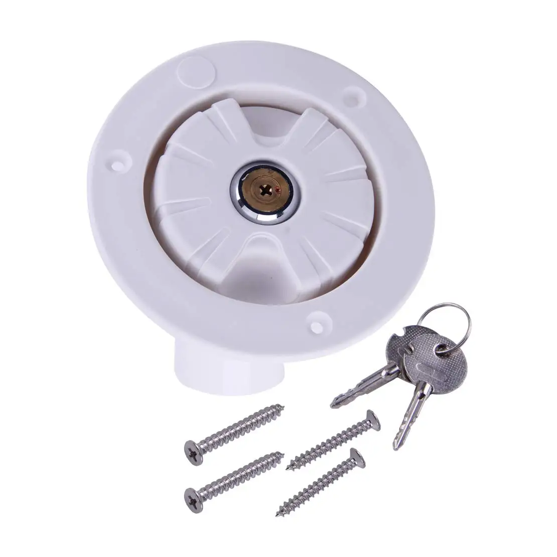 Motorhome Locking Water Cap Fresh Water Inlet Durable Locking Water Filler Cap With Two Keys Universal For RV Camper Trailer Car
Motorhome Locking Water Cap Fresh Water Inlet Durable Locking Water Filler Cap With Two Keys Universal For RV Camper Trailer Car