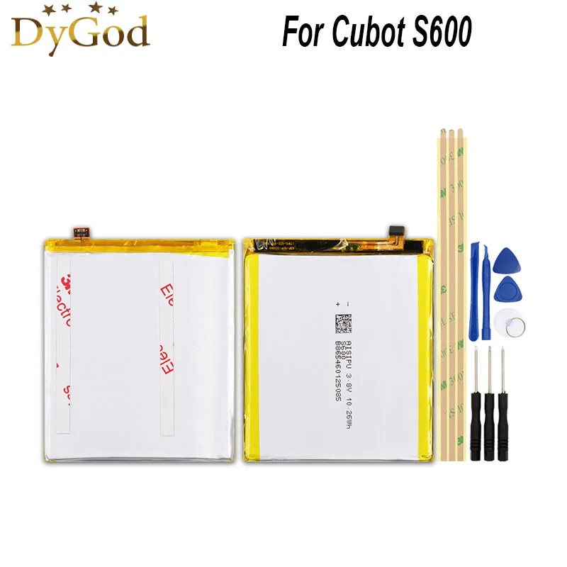 Аккумулятор DyGod 2700 мАч 3,8 в для Cubot S600, высококачественные сменные батареи для мобильных телефонов, аккумулятор с инструментами
Аккумулятор DyGod 2700 мАч 3,8 в для Cubot S600, высококачественные сменные батареи для мобильных телефонов, аккумулятор с инструментами