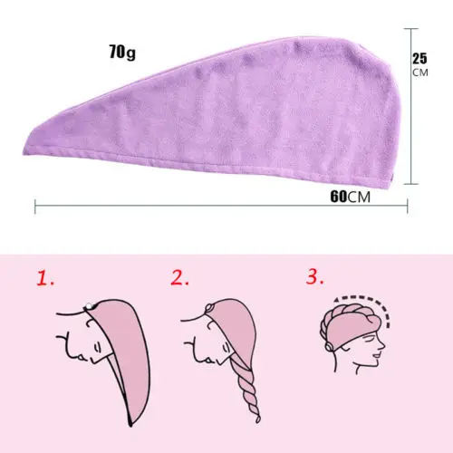 Magic Hair Drying Towel Hat Cap Microfibre Quick Dry Turban For Bath Shower UK
Magic Hair Drying Towel Hat Cap Microfibre Quick Dry Turban For Bath Shower UK