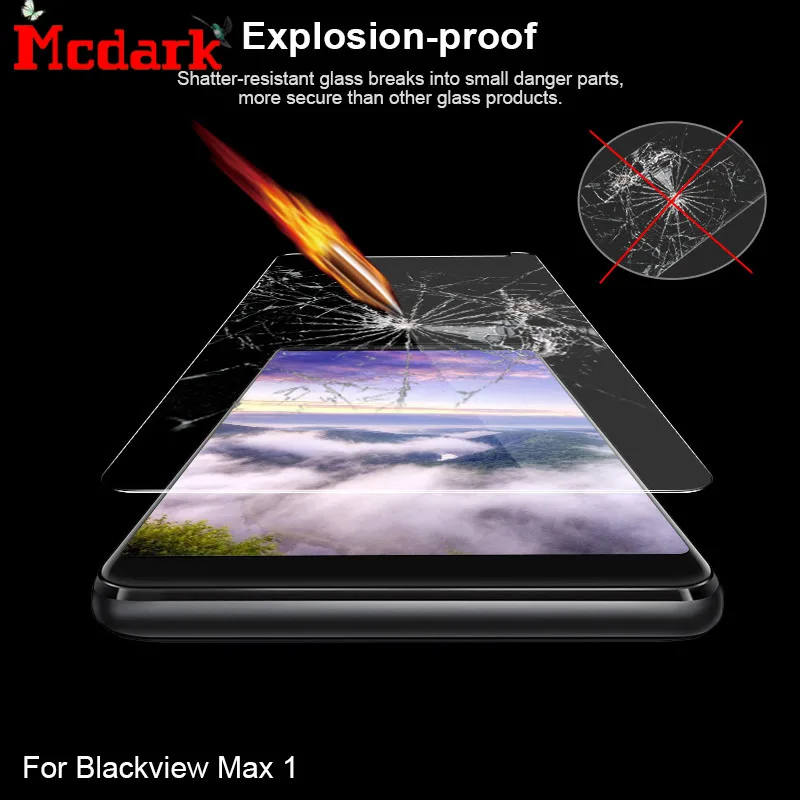 2.5D 9H закаленное стекло для Blackview Max 1 защита экрана 6 0 дюймов телефона защитная