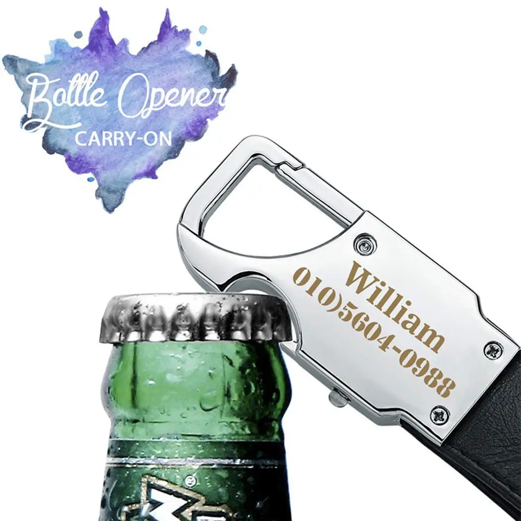 Fashion Creative Gift Metal Key Bottle Opener Car Black Silver Keychain with LED Lamp | Автомобили и мотоциклы