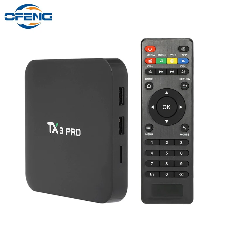ТВ-приставка TX3 Pro, Android 7,1, 4-ядерный процессор Amlogic S905X, 64 бита, H.265, 1 + 8 Гб, 2,4 ГГц, Wi-Fi
ТВ-приставка TX3 Pro, Android 7,1, 4-ядерный процессор Amlogic S905X, 64 бита, H.265, 1 + 8 Гб, 2,4 ГГц, Wi-Fi