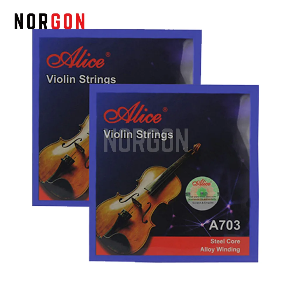 10 Sets Alice A703 4/4 Violin Strings Accessories Nickel Plated Ball End Plated Steel Nickel Silver Wound Stainless Steel Core
10 Sets Alice A703 4/4 Violin Strings Accessories Nickel Plated Ball End Plated Steel Nickel Silver Wound Stainless Steel Core