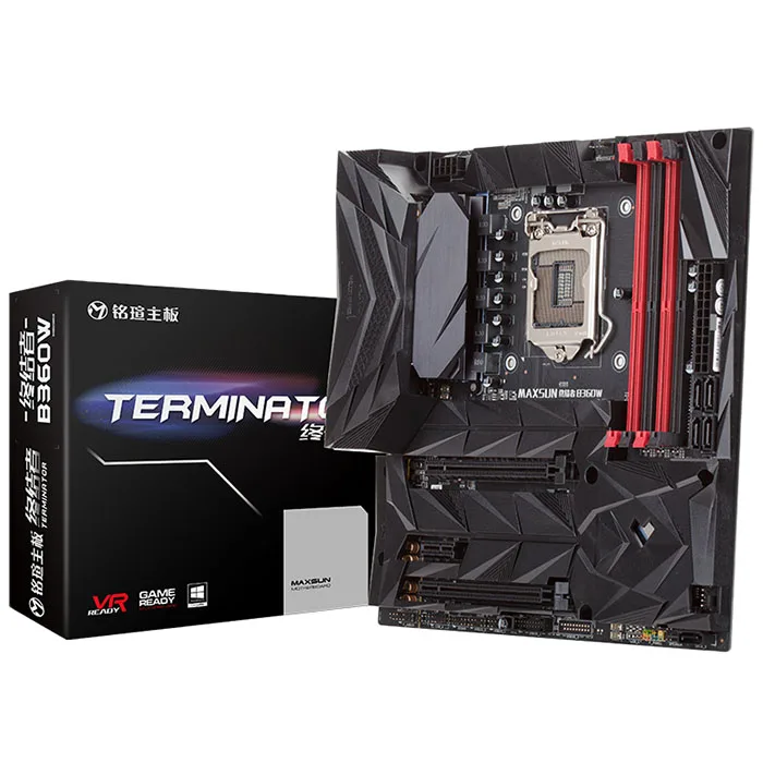 MAXSUN B360W Материнская плата Intel USB3.1 двухканальный DDR4 двойной M.2 Слоты материнская