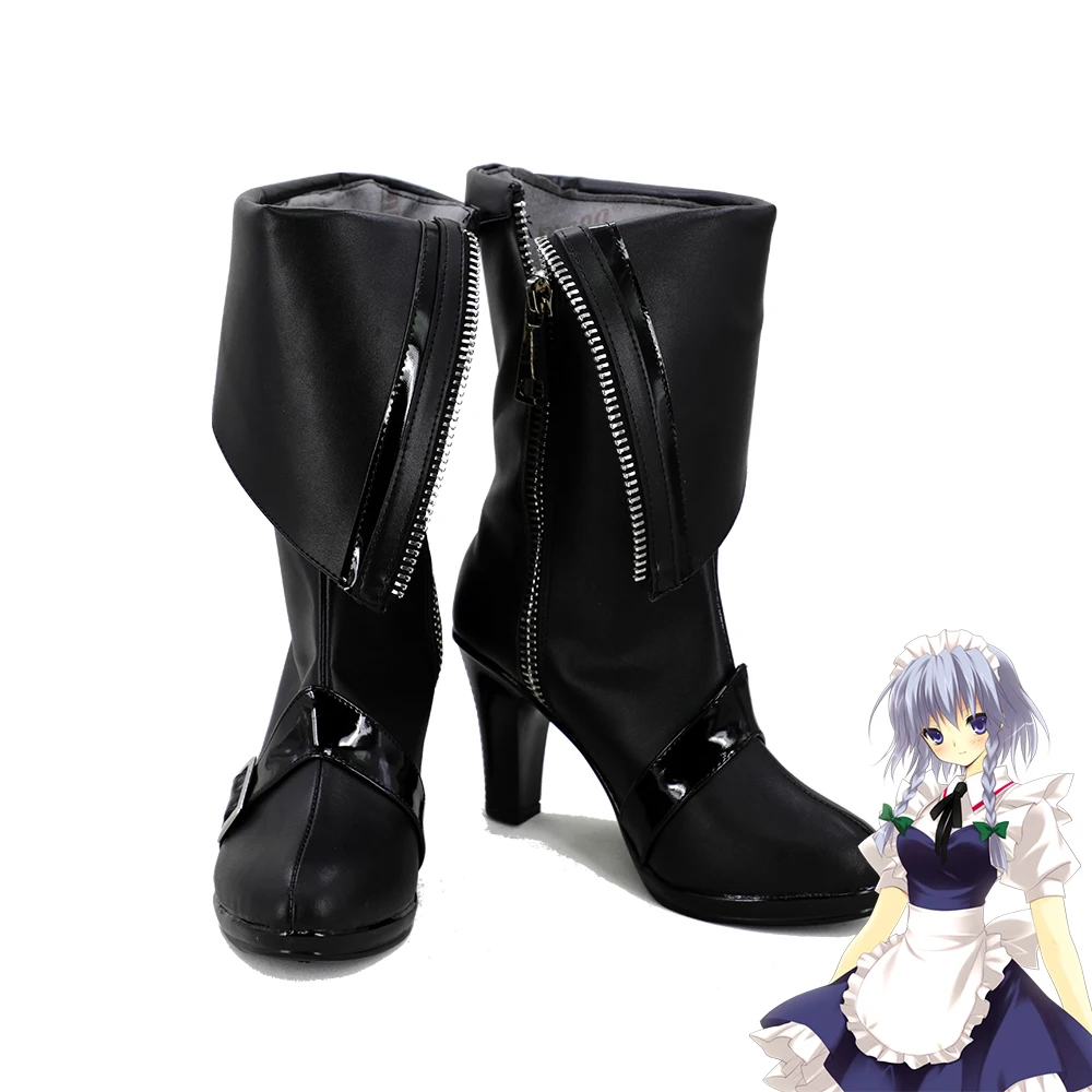 Touhou Project Maid Scarlet Devil Mansion Sakuya Izayoi обувь для костюмированной вечеринки женские