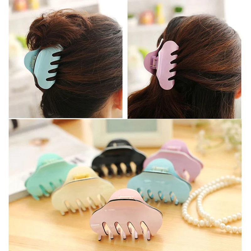 Simple fashion candy color hair clips for women girls Acrylic wash ponytail hairpin crab claws korean women's headdress
Simple fashion candy color hair clips for women girls Acrylic wash ponytail hairpin crab claws korean women's headdress