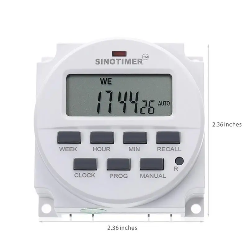 AC DC 12V 110V 220V LCD Digital Time Switch 16A Programmable Weekly Timer Control Power Time Relay Switch Power Timer
AC DC 12V 110V 220V LCD Digital Time Switch 16A Programmable Weekly Timer Control Power Time Relay Switch Power Timer