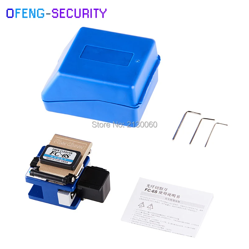 Fiber cleaver FC-6S Cable Cutting FTTH fiber optic knife tools cutter 24 surface blade for cold joining | Безопасность и защита