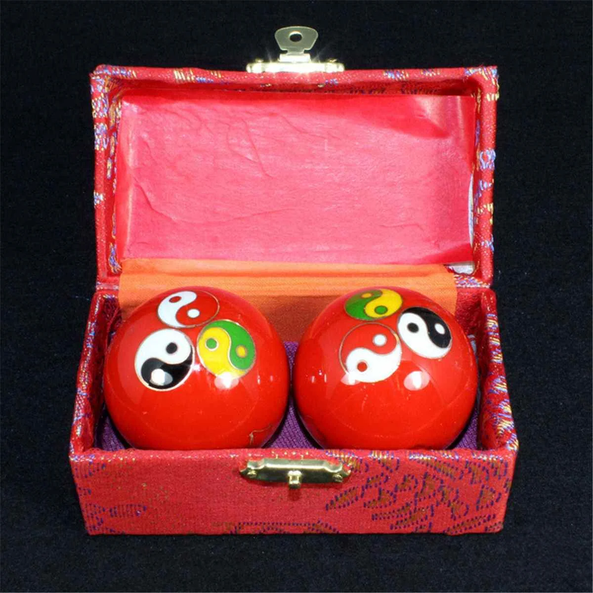 Chinese Health Daily Meditation Balls hand finger Exercise Stress Relief Baoding Balls Relaxation Therapy Massage Handballs 47mm
Chinese Health Daily Meditation Balls hand finger Exercise Stress Relief Baoding Balls Relaxation Therapy Massage Handballs 47mm