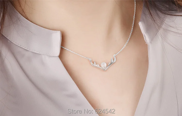 Fashion jewelry crystal elk deer antlers real 925 sterling silver jewelry for women Valentine's Day present
Fashion jewelry crystal elk deer antlers real 925 sterling silver jewelry for women Valentine's Day present