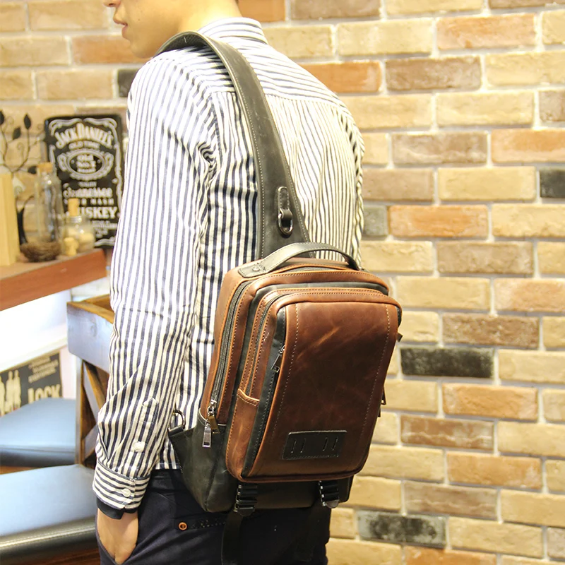 New Fashion Design Men's Backpack Single Shoulder Travel Rucksack Cross Body Chest Bag Travel Leisure Bag Vintage Europe Style
New Fashion Design Men's Backpack Single Shoulder Travel Rucksack Cross Body Chest Bag Travel Leisure Bag Vintage Europe Style