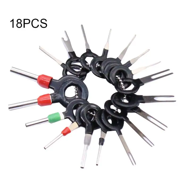 18PCS Car Wire Terminal Removal Tool Wiring Connector Pin Extractor Puller Tools Automotive Terminal Removal Tools 2019
18PCS Car Wire Terminal Removal Tool Wiring Connector Pin Extractor Puller Tools Automotive Terminal Removal Tools 2019