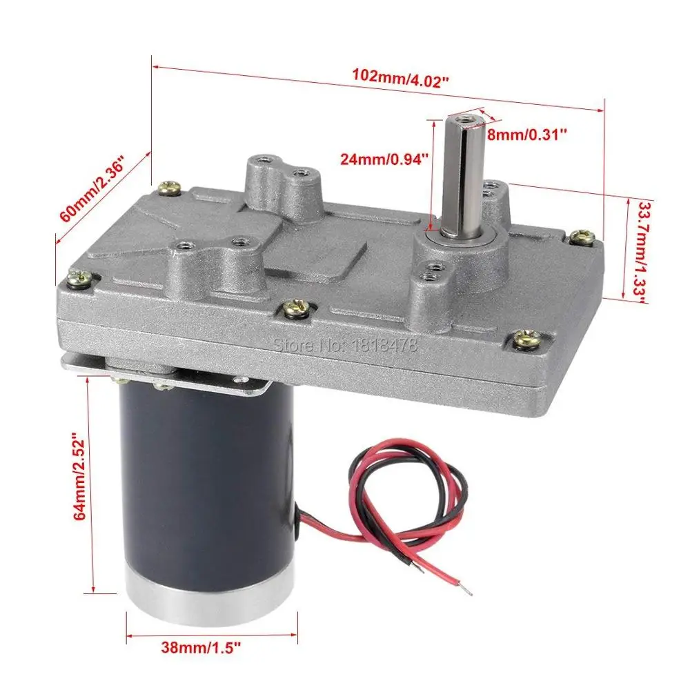 ZGB102FEE 24V 12V DC 70 RPM 10RPM 30RPM 20RPM Мотор редуктор с высоким крутящим моментом