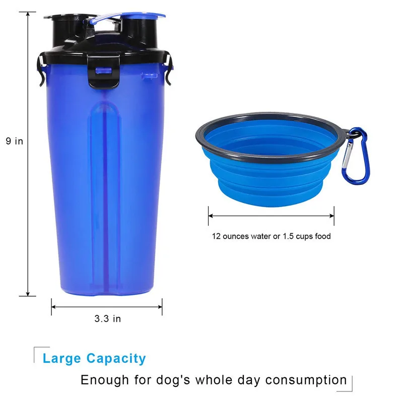 3 In 1 Pet Feeder Dog Water Bottle Collapsible Dog Food Grade Bowl Travel Outdoor Food Water Drinking Fountain For Cats And Dogs
3 In 1 Pet Feeder Dog Water Bottle Collapsible Dog Food Grade Bowl Travel Outdoor Food Water Drinking Fountain For Cats And Dogs
