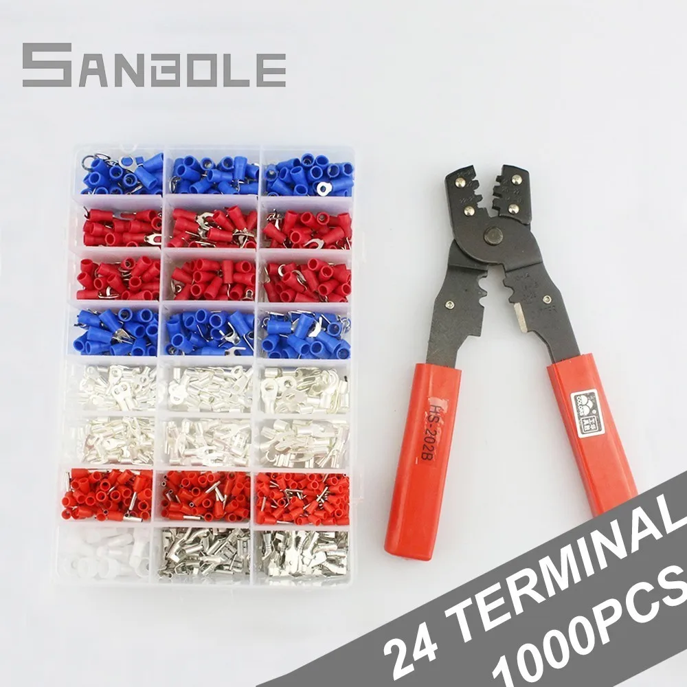 Terminal box and Plier Wire Connection Cold Pressed End Tube Copper Joint Wire Connector Combination sets 24 types of terminals
Terminal box and Plier Wire Connection Cold Pressed End Tube Copper Joint Wire Connector Combination sets 24 types of terminals