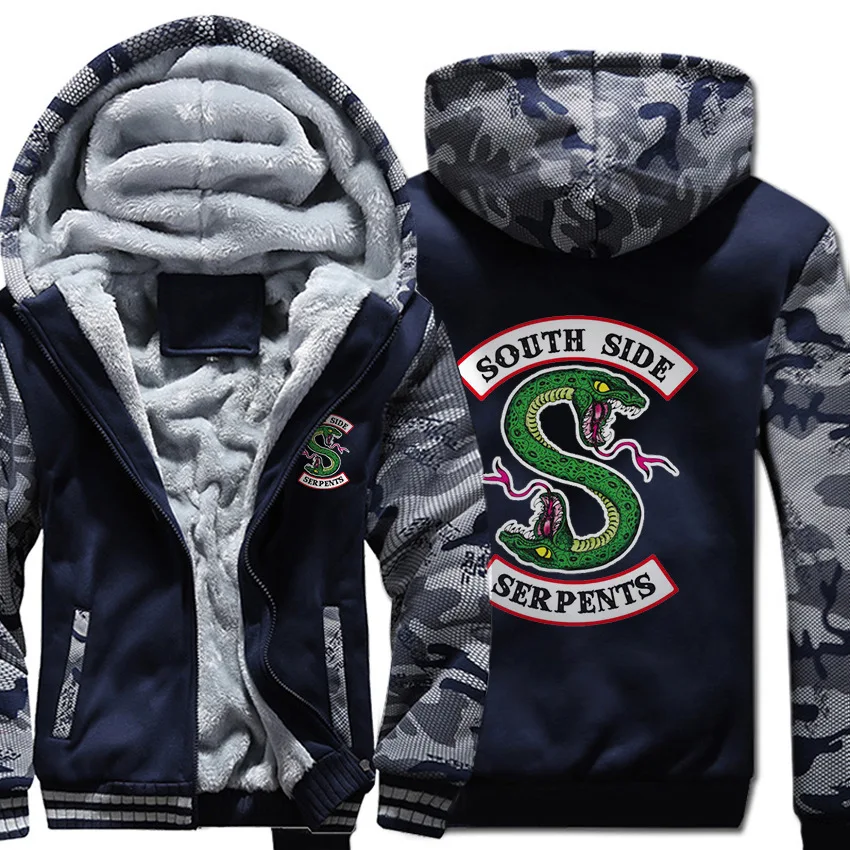 2018 New Riverdale 'South Side Serpents' Sweatshirt Riverdale Graphic Hoodies Mens/Womens Thick Jacket
2018 New Riverdale 'South Side Serpents' Sweatshirt Riverdale Graphic Hoodies Mens/Womens Thick Jacket