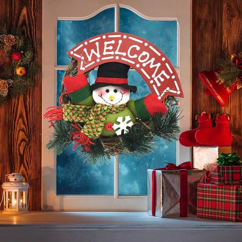 Christmas Wreath Santa Snowman Artificial Garland Rattan Ring Pendant Christmas Door Hanging Christmas Xmas Navidad Decorations
Christmas Wreath Santa Snowman Artificial Garland Rattan Ring Pendant Christmas Door Hanging Christmas Xmas Navidad Decorations