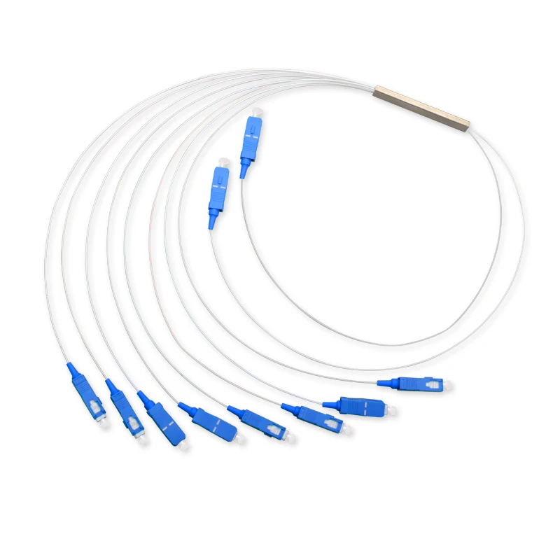 Blue PLC Splitter Mini steel tube type 2x8 0.9mm plc G657A fiber optic splitter Factory wholesale Free shipping
Blue PLC Splitter Mini steel tube type 2x8 0.9mm plc G657A fiber optic splitter Factory wholesale Free shipping