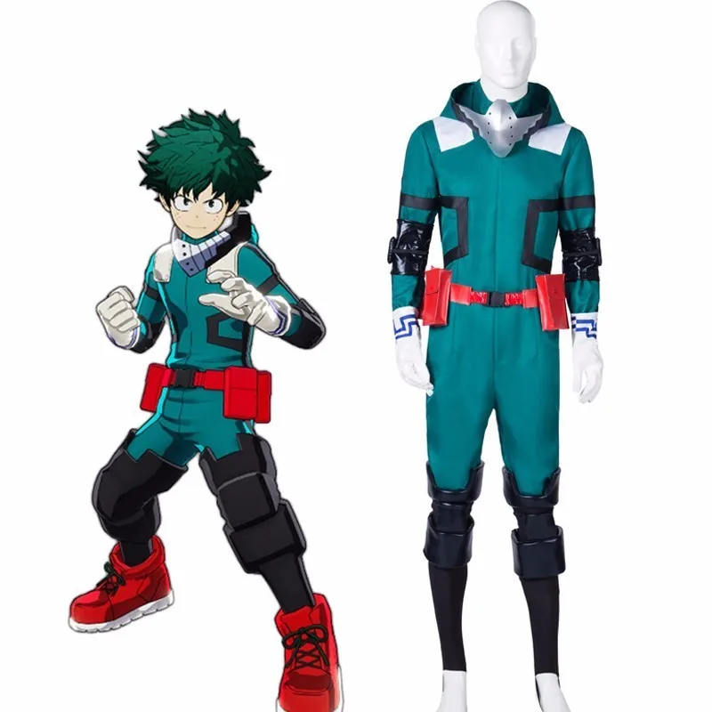 Аниме My Hero Academia Boku No мидория изюку Деку боевая униформа полный комплект